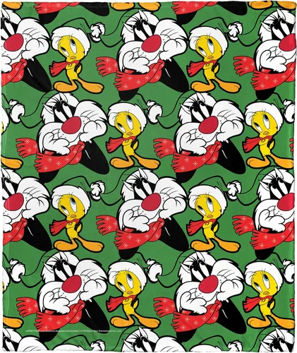 Vista 24 de Northwest Looney Tunes - Manta de seda táctil, 50 x 60 pulgadas, cuenco de cereales