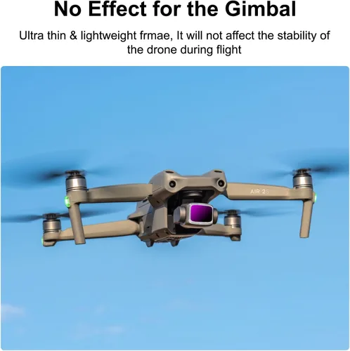 Vista 7 de Filtros ND para DJI Air 2S Drone, paquete de 4 filtros ND8 ND16 ND32 CPL compatibles con accesorios DJI Air 2S, densidad neutra y polarizador