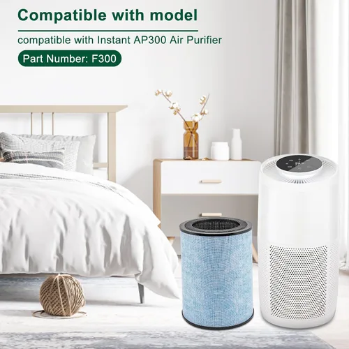 Vista 2 de Paquete de 2 para reemplazo instantáneo de filtro AP300, filtro de carbón verdadero y activado, compatible con AP300 instantáneo, comparado