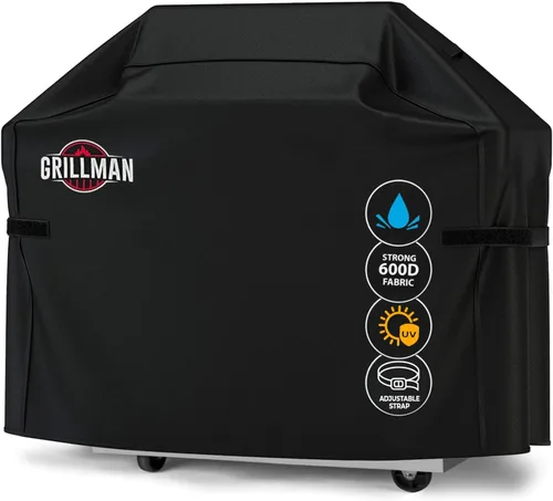Vista 7 de Grillman - Funda para parrilla exterior, funda para parrilla de barbacoa a prueba de rasgaduras, impermeable, grande y resistente, de 30 x 26 x 43