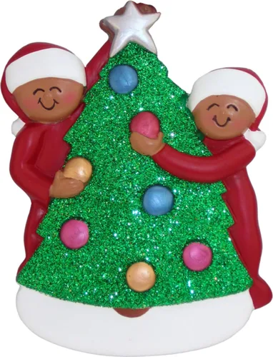 Vista 6 de Adorno de Primera Navidad 2025 Personalizado para Parejas – Regalo Personalizado de Nuestro Primer Año Juntos para Parejas – Adorno de Primera