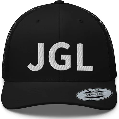 Vista 3 de RIVEMUG JGL Gorra de camionero, bordado blanco, Chapo Guzman Chapito 701, gorra de corona media, curvada, ajustable, gorra JGL