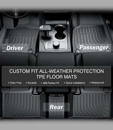 Vista 6 de Alfombrillas para el Suelo del Automóvil de Repuesto para Dodge Charger RWD/Chrysler 300 RWD 2011-2023 (NO para AWD) Revestimientos de Protección