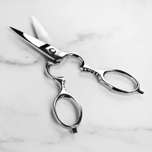 Vista 3 de Enso Tijeras de cocina – fabricadas en Japón – Tijeras multiusos de acero inoxidable forjado