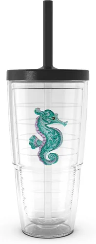 Vista 21 de Vaso surtido de animales tropicales de 16 onzas con tapa, paquete de 4