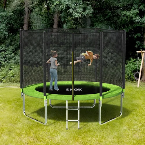 Vista 7 de SKOK Trampoline for Kids,400LBS Outdoor Trampoline with Net-ASTM Approved Trampoline for Children and Adults