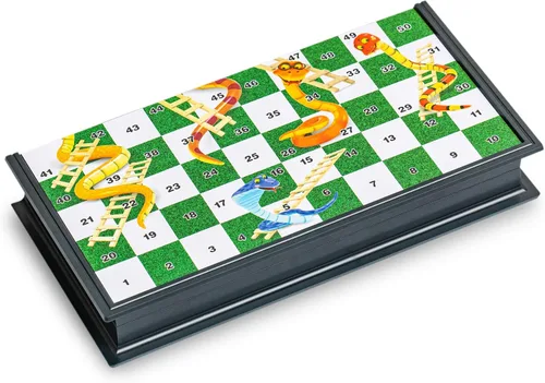 Vista 6 de Juego de mesa magnético de serpientes y escaleras - 9.6 pulgadas