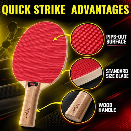 Vista 6 de Viper by GLD Products One Star - Raqueta de tenis de mesa, hoja de tamaño 2-Multi