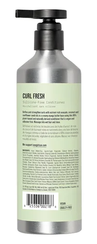 Vista 2 de AG Care Curl Fresh Champú hidratante con aminoácidos de guisantes y arroz, champú para rizos para limpiar el cuero cabelludo y retener la humedad