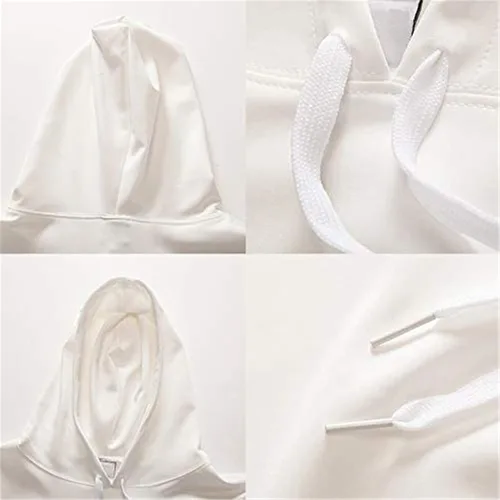 Vista 8 de JEOCODY Sudadera con capucha unisex para niños, lindo suéter de manga larga con bolsillo