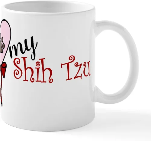 Vista 15 de CafePress Angel Shih Tzu In Clouds Taza de café de cerámica de 11 oz (11.0 fl oz)