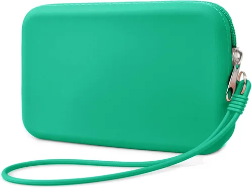 Vista 15 de Bolsa de maquillaje grande de silicona, bolsa de aseo de viaje para mujer, bolsa de maquillaje grande, organizador portátil para cosméticos, bolsa