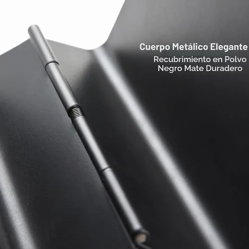 Vista 4 de xympo Servilletero autoajustable – Dispensador compacto de metal negro para servilletas de papel estándar, ideal para encimeras de cocina