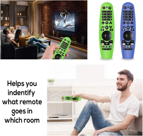 Vista 6 de Funda de silicona para control remoto LG Magic Remote, 2 paquetes con cordón