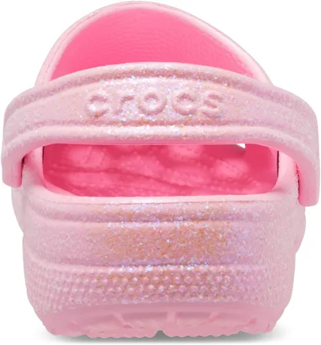 Vista 7 de Crocs Zuecos clásicos con purpurina unisex para adultos, Flamenco, 14, mujer/12, hombre