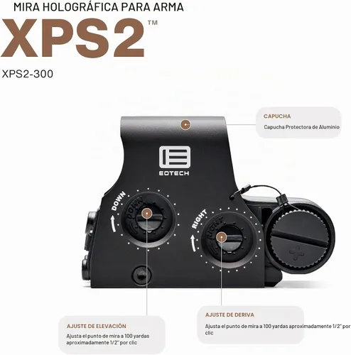 Vista 3 de EOTECH XPS2 Mira de Arma Holográfica