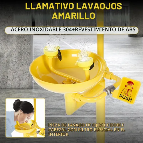 Vista 3 de Lukar - Estación de lavado de ojos con ducha de emergencia