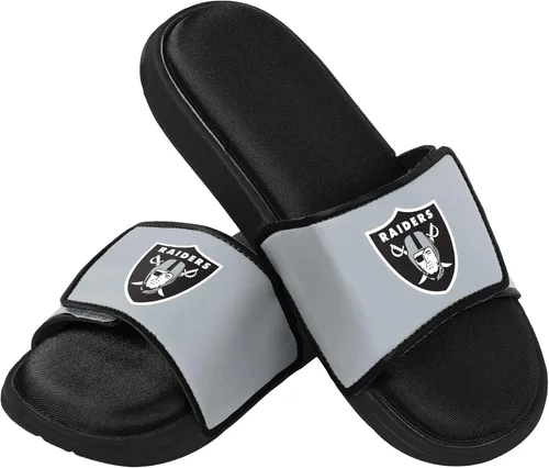 Vista 7 de FOCO mens NFL Team Logo Sport Shower Foam Slide Flip Flop Sandals