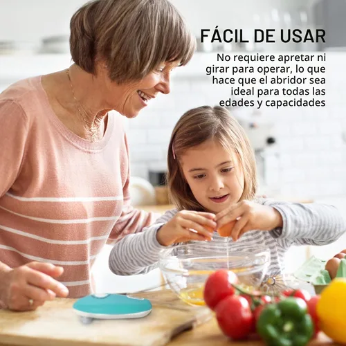 Vista 4 de Farberware Abrelatas automático compacto con pilas, manos libres, para cualquier tamaño de lata, con imán para quitar de forma segura la tapa