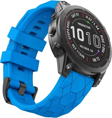 Vista 8 de Compatible con Garmin Fenix 7X Band 1.024 in de ancho, correas de reloj suaves de repuesto para Fenix 7X/Fenix 6X/Fenix 6X Pro/Fenix 5X/Fenix 5X