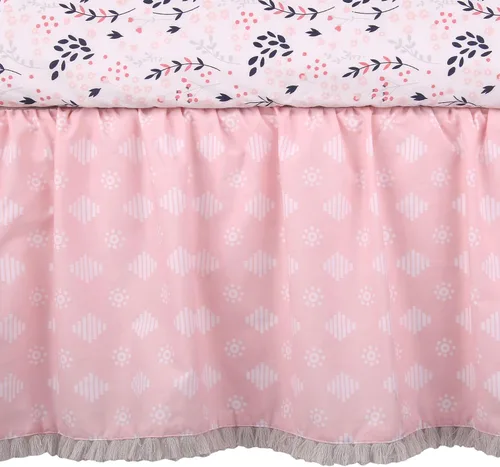 Vista 9 de Lambs & Ivy Forever Friends - Juego de ropa de cama de 4 piezas, color azul, rosa