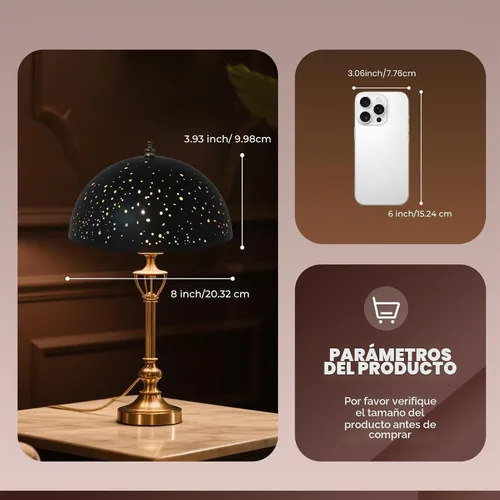 Vista 4 de ALUCSET Pantalla de lámpara con clip, cubierta de bombilla con forma de cúpula de metal, decoración de iluminación moderna, pantalla pequeña