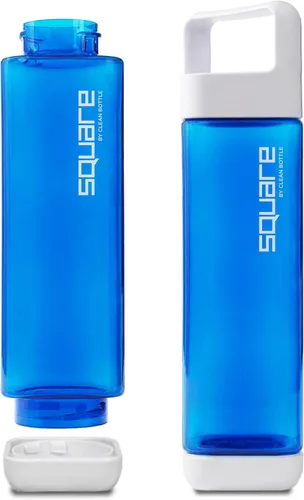 Vista 3 de Clean Bottle Tritan, sin BPA, botella de agua, se abre desde ambos extremos, 25 onzas