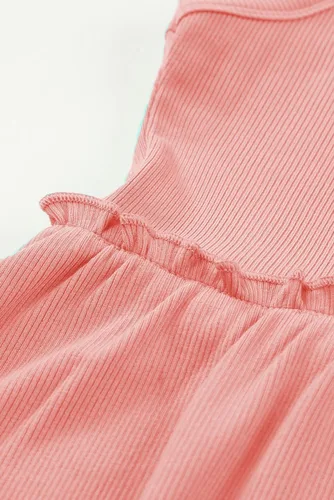 Vista 9 de blibean Vestido sin mangas Sumer para niñas de color sólido, tallas 4-13 años