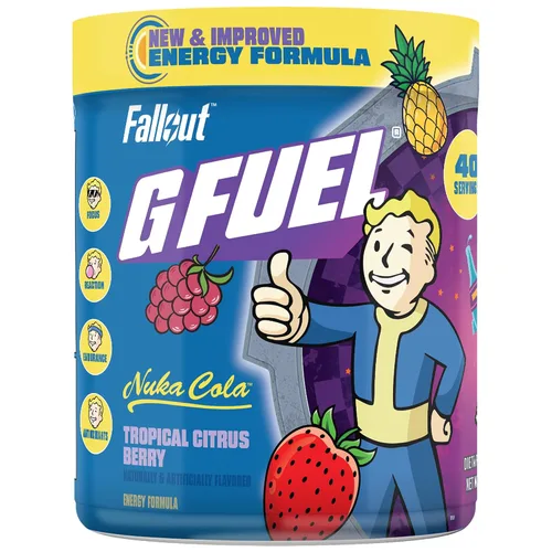 Vista 6 de G Fuel Sonic - Polvo de bebida energética preentrenamiento, mezcla de cafeína para juegos, sin azúcar, aminoácidos para el enfoque, vitaminas +