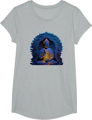 Vista 54 de Estatua de Buda Yoga Budismo Zen Buddhism Meditation T-Shirt Negro