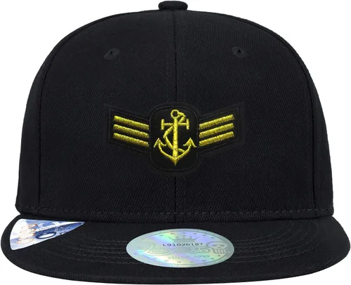 Vista 2 de Love To Mujeres Hombres Hiphop Sombreros Navy Bordado Negro Flat Bill Snapback Gorras De Béisbol, marino