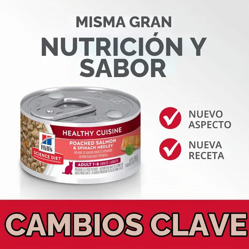 Vista 6 de Hill's Science, comida enlatada guisada dietética para perros, 2.8 onzas, paquete de 24, Adulto #1 Recomendado por veterinarios, salmón escalfado