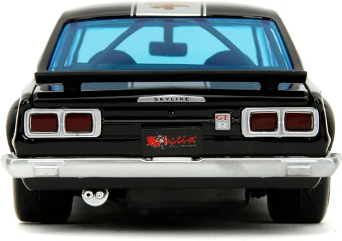 Vista 5 de Jada Tokyo Revengers 1:24 1971 Nissan Skyline GT-R - Coche fundido a presión y figura de Mikey de 2.75 pulgadas, juguetes para niños y adultos