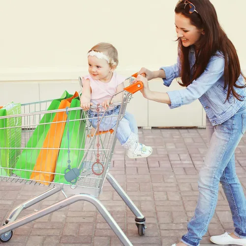 Vista 7 de Correas de seguridad de juguete, correas elásticas ajustables para cochecitos, silla alta, cunas, cestas colgantes, asiento de automóvil, carrito