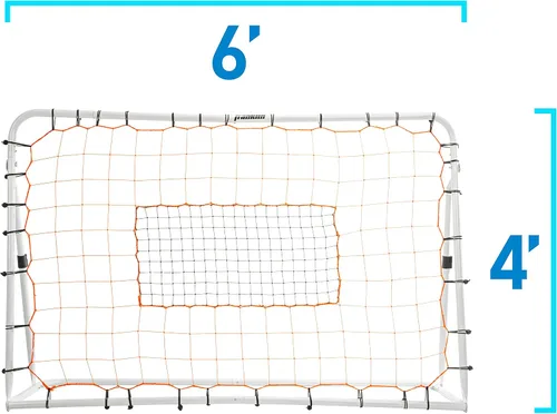 Vista 2 de Franklin Sports Soccer Rebounder - Tournament Steel Soccer Rebounding Net - Perfect for Backyard Soccer Practice and Soccer Training 12 x 6 & 6 x 4