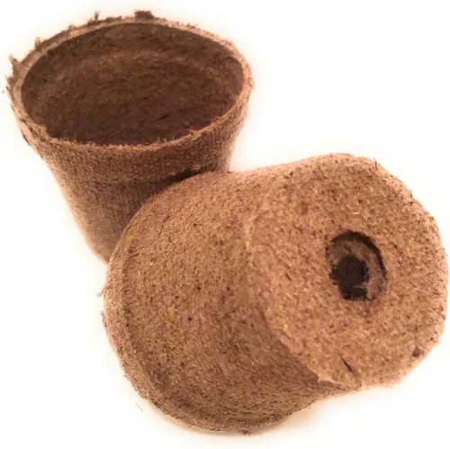 Vista 4 de Jiffy -Macetas de turba biodegradables de 2 pulgadas con semillas orgánicas, paquete de 26
