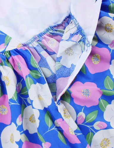 Vista 153 de Vestido de verano para niña, de algodón, con diseño floral