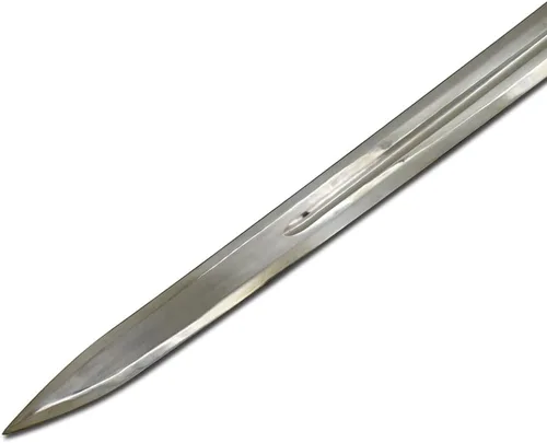 Vista 3 de Medieval Warrior Espada vikinga de fantasía hecha a mano personalizada viene con funda de cuero negro