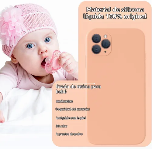 Vista 7 de Vooii Funda compatible con iPhone 11 Pro, silicona líquida mejorada con bordes planos, protección de cámara, forro de microfibra antiarañazos suave