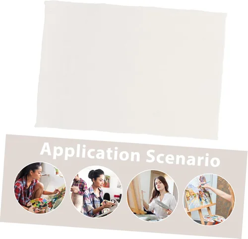 Vista 3 de Veemoon 20 hojas de papel de acuarela de algodón con borde deckled, papel texturizado hecho a mano para pintar, manualidades, invitaciones