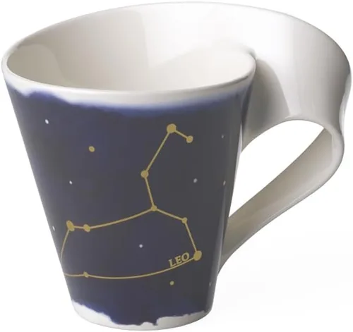 Vista 8 de Villeroy & Boch NewWave - Taza de estrellas con asa, bonita forma con motivo de acuario, porcelana premium, fabricada en Alemania, apta