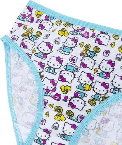 Vista 5 de Hello Kitty Ropa interior 100% algodón peinado para niñas en tallas 23t, 4t, 4, 6 y 8