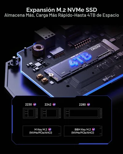 Vista 6 de DOCKCASE & CHIZHA - Estación de acoplamiento para Steam Deck OLED/ROG Ally/Legion Go, HUB USB-C con PD de 100 W, audio óptico y HDMI 4K a 120 Hz