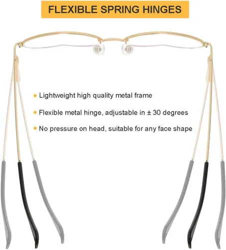 Vista 5 de Gleyemor Gafas de luz azul en forma de corazón para mujer, bonitas gafas de computadora