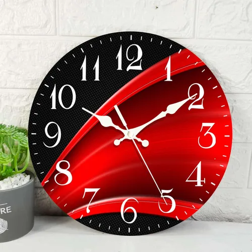 Vista 8 de ArtSocket Reloj de pared cuadrado silencioso sin tictac 12" abstracto Madera 4