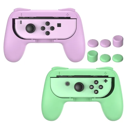 Vista 59 de FASTSNAIL Grips Compatible with Nintendo Switch for Joy Con & OLED Model for Joycon, Wear-resistant Handle Kit Compatible with Joy Cons Controllers