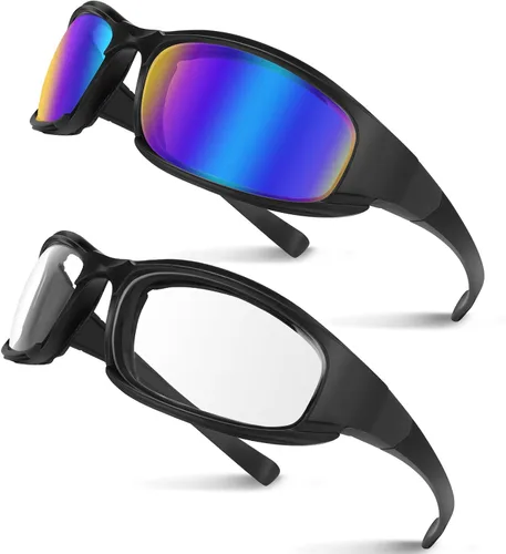 Vista 8 de Motorcycle Riding Glasses Motorcycle Goggles Padding Goggles Motorcycle Sunglasses UV Protection Dustproof Windproof