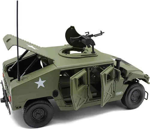 Vista 6 de Fisca - Modelo de coche a escala 1/18 de metal fundido a presión, vehículo militar blindado, camión de campo de batalla