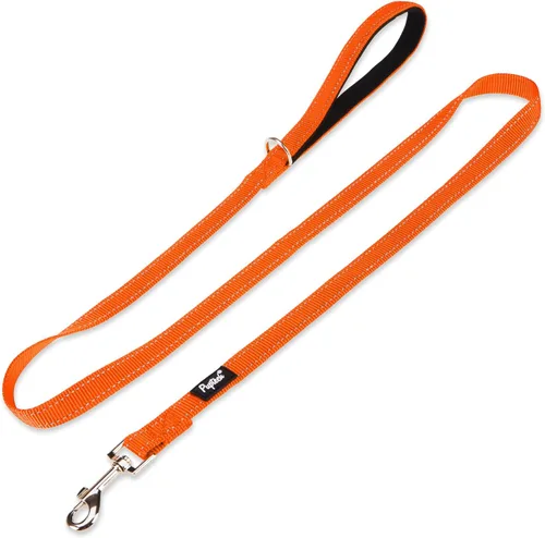Vista 9 de PUPTECK Correa reflectante para perro con cómodo mango acolchado, correa de nailon duradera para perros pequeños, medianos y grandes, gatos Beige