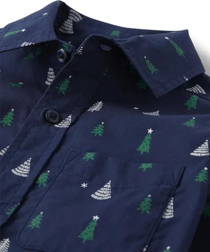 Vista 2 de The Children's Place Boys' Long Sleeve Poplin Button Up Shirt